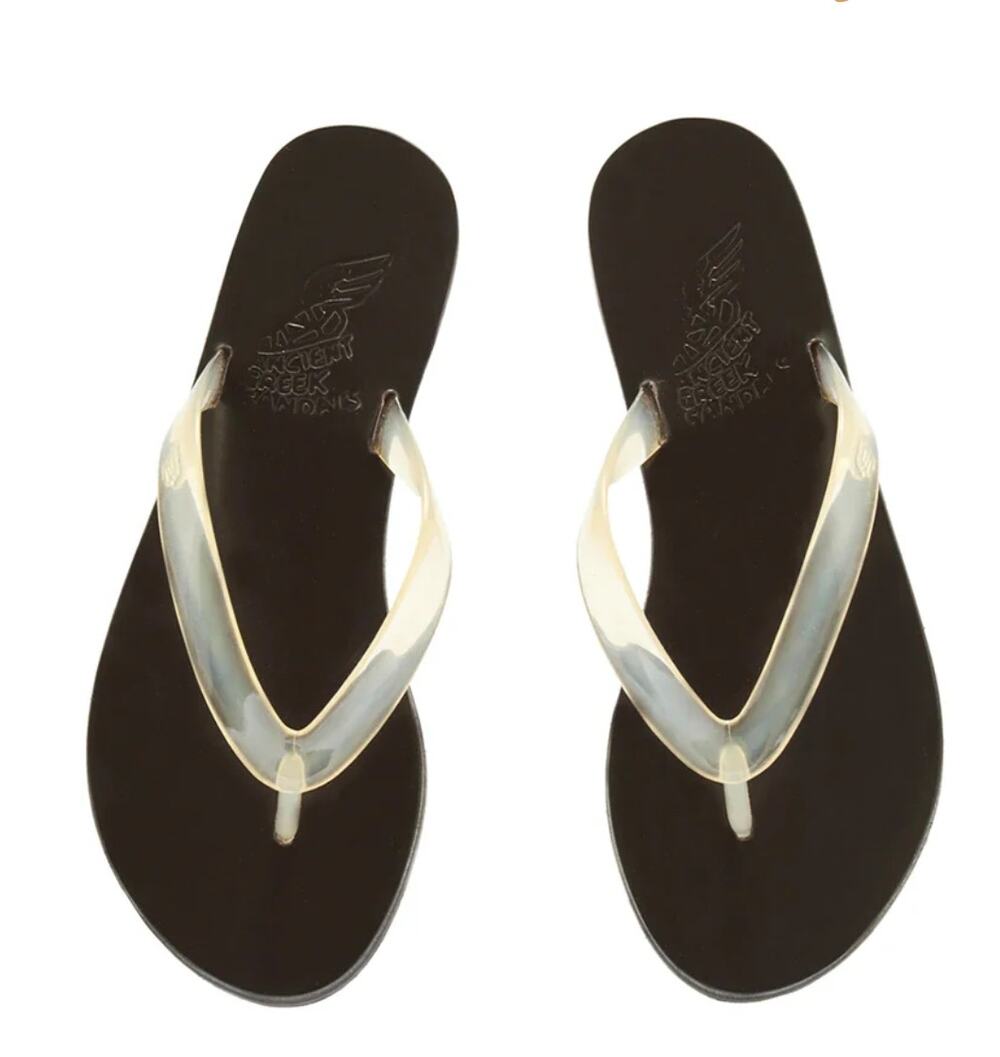 Ancient Greek Sandals Saionara Jelly Thong Flip-Flops in Nude Size 40 10